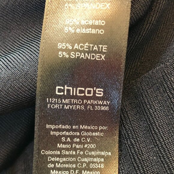 Chico's Travelers Blue Pull On Pants Size 3 Tall - Picture 5 of 5